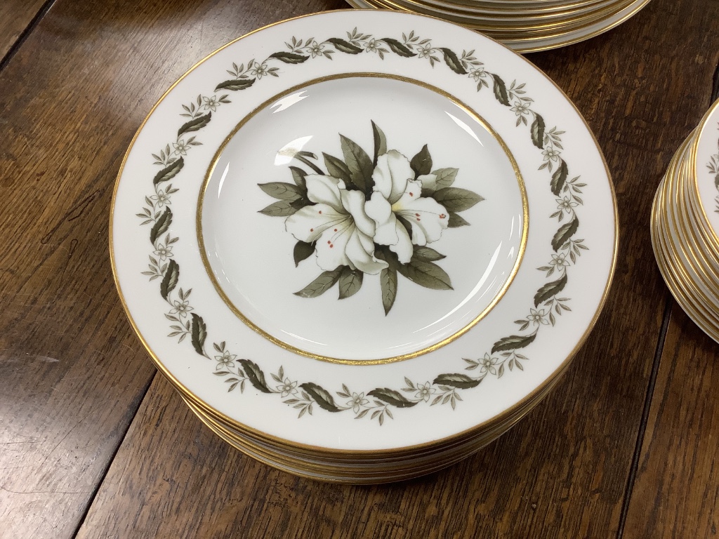 A Royal Worcester Bernina pattern dinner service for twelve